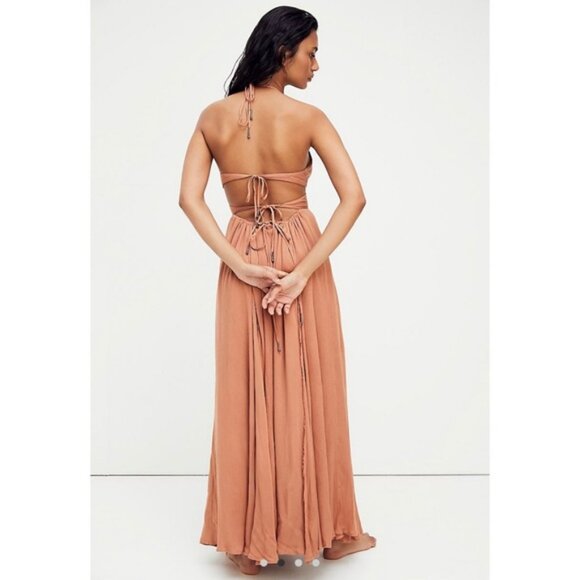 Free People Rust Maxi Dress - Picture 4 of 12